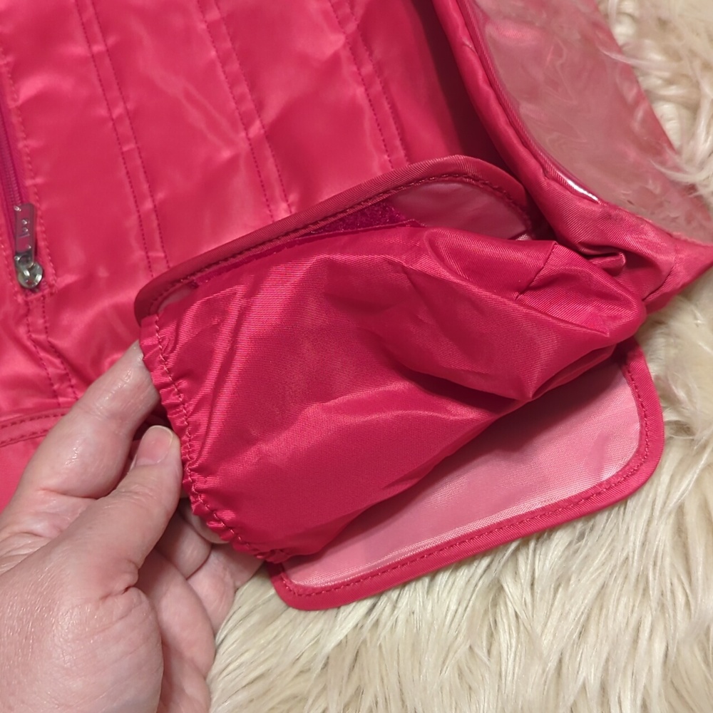LUG PINK RASPBERRY LARGE CABLE CAR SHOULDER BAG PURSE TOTE - Picture 7 of 15
